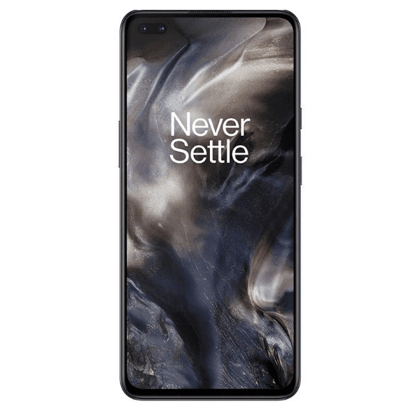 Front View of Gray Onyx OnePlus Nord 5G