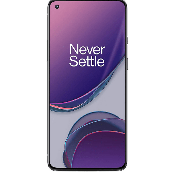 Back View of Lunar Silver OnePlus 8T 5G