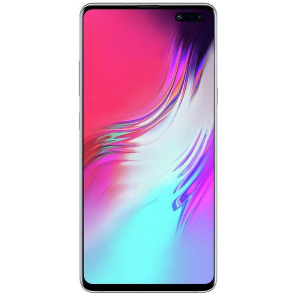 Front View of Prism White Samsung Galaxy S10