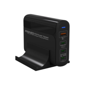 Promate Wall Socket Charger 150W Super Speed Compact Charging Station PowerStorm-PD150
