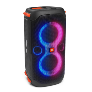 JBL Partybox 110 Wireless Bluetooth Party Speaker 160W Monstrous Pro Sound Dynamic Light Show Upto 12Hrs Playtime Built-in Powerbank Guitar & Mic Support PartyBox App (Black)