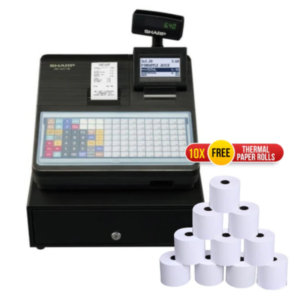 SHARP Electronic Cash Register - XE-A217 + 10x FREE Thermal Paper Rolls