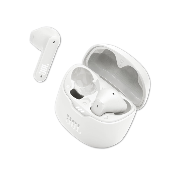 JBL Tune Flex in Ear Wireless TWS Earbuds with Mic, ANC Earbuds, Customized Extra Bass with Headphones App, 32 Hrs Battery, 4-Mics, IPX4, Ambient Aware, Bluetooth 5.2 (White)