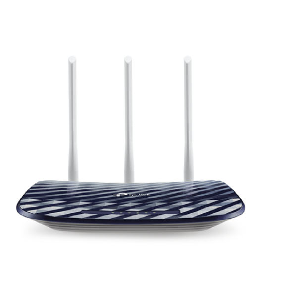 AC750 Dual-Band Wi-Fi Router, 433Mbps at 5GHz + 300Mbps at 2.4GHz, 5 10100M Ports, 3 antennas, Archer C20