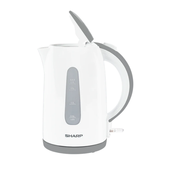 SHARP 1.7L 2200W Cordless White Kettle - EK-JX17-W3