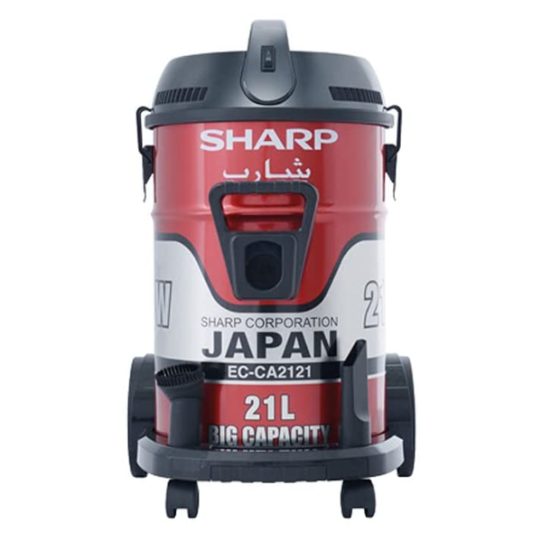 SHARP Barrel Canister Dry Red Vacuum Cleaner 2100W - EC-CA2121-Z