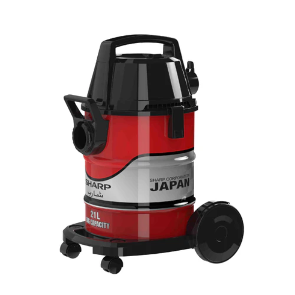 SHARP Barrel Canister Wet & Dry Red Vacuum Cleaner 1600W