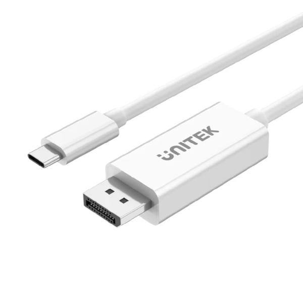 Unitek 4K 60Hz USB-C to DisplayPort 1.2 Cable in White