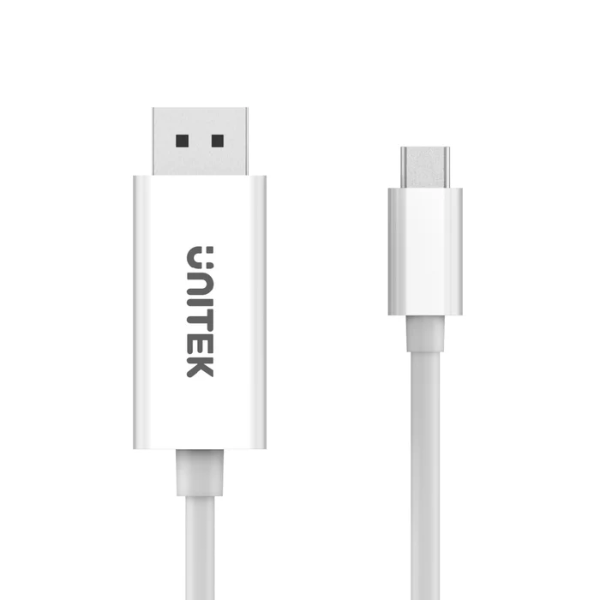 Unitek 4K 60Hz USB-C to DisplayPort 1.2 Cable in White