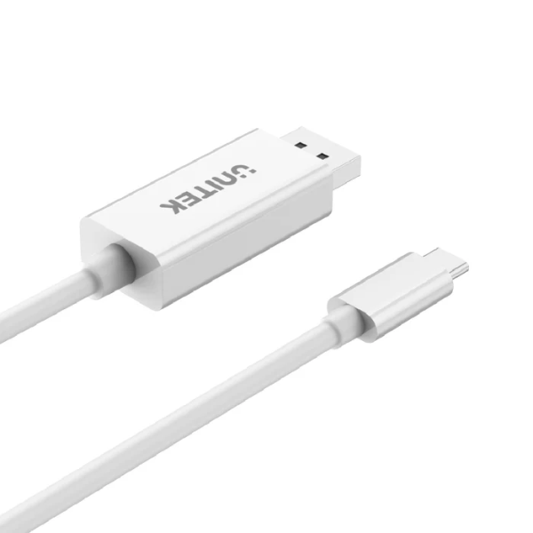 Unitek 4K 60Hz USB-C to DisplayPort 1.2 Cable in White