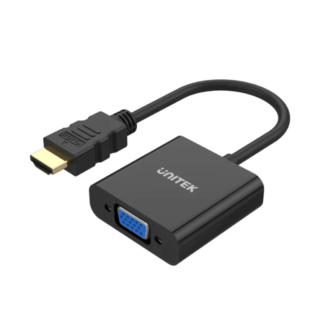 Unitek HDMI to VGA Adapter with 3.5mm for Stereo Audio