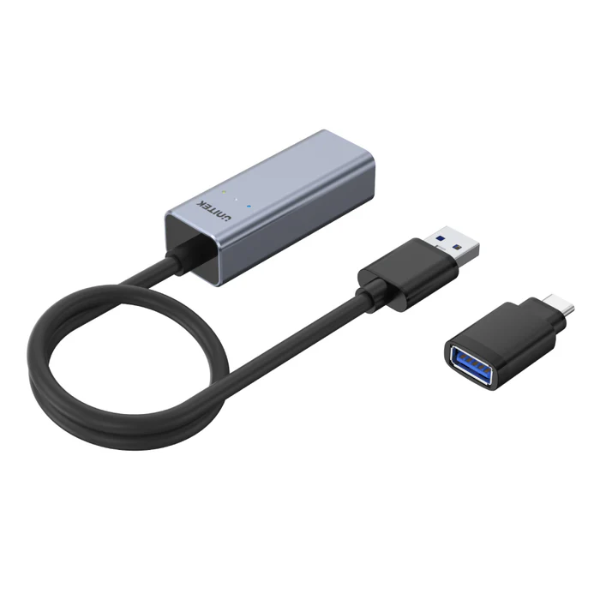 Unitek USB 3.0 to Gigabit Ethernet Adapter with USB-C Adapter