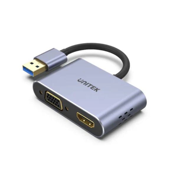 Unitek USB 3.0 to HDMI and VGA Adapter