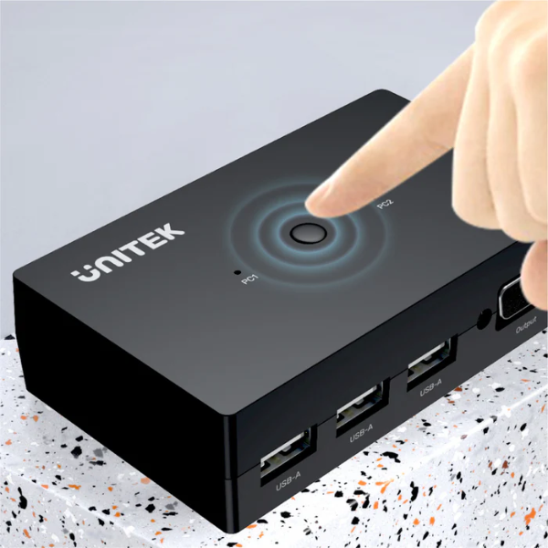 Unitek VGA KVM Switch 2 In 1 Out