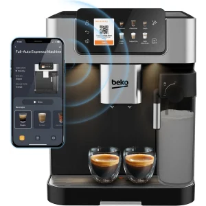 Beko CaffeExperto CEG7348X Bean to Cup Coffee Machine - Black / Stainless Steel