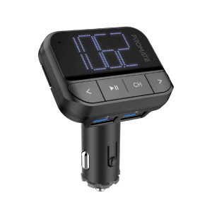 Promate In-Car FM Transmitter with Dual USB Ports | EZFM-2