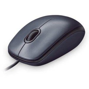 Logitech M90 Wired USB Mouse, 3 yr Warranty, 1000 DPI Optical Tracking, Ambidextrous PC/Mac/Laptop - Black - M90