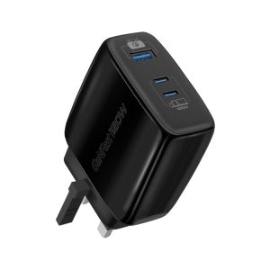 PROMATE POWERPORT-120.Black 120W Super-speed GaNFast™ Charger Quick Charge 3.0
