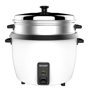 SHARP 1.0L Rice Cooker with Steamer & Coated Inner Pot - KS-H108G-W3 - Easter Promo Till 15 April - Till Stock Last