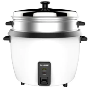 SHARP 2.8L Rice Cooker with Steamer & Coated Inner Pot - KS-H288S-W3