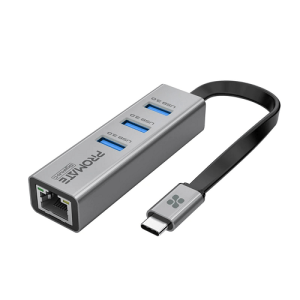 Multi-Port USB-C Hub with Ethernet Adapter (USB 3.)