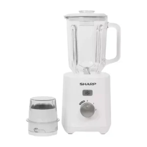 SHARP 600W Blender with 1 x Dry Grinder & 1.5L Glass Jug - EM-TK61-W3 - New Arrival