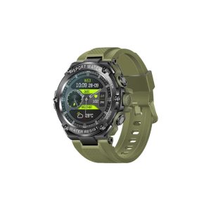 PROMATE XWATCH-R19.MIDNIGHTGREEN 1.53" Round Screen Fitness Tracker Smartwatch with BT Calling