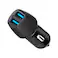 PROMATE MOBILE CAR CHARGER VOLTRIP-DUO.BLACK
