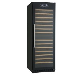 Quest Dual Zone Wine Fridge JCF-428SM 171 Bottles with Glass Control Panel & Wooden Shelves