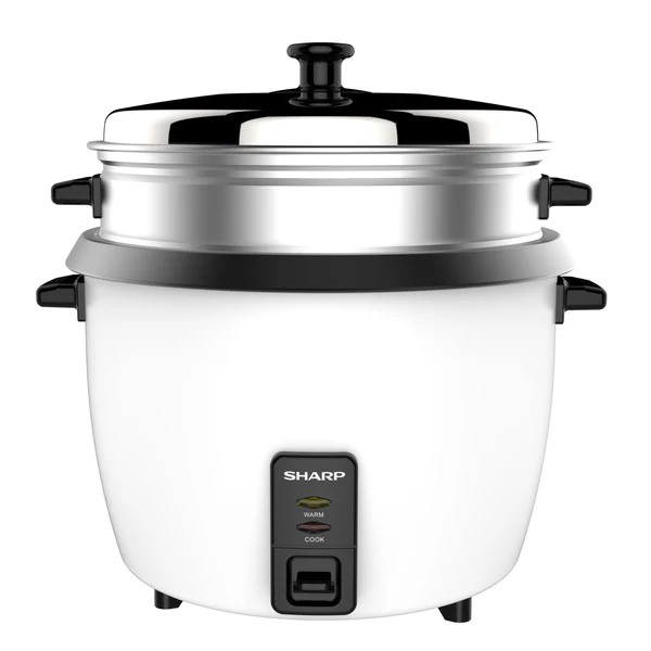 Sharp 1.0L Rice Cooker with Steamer (KS-H108G-W3) – Non-Stick Inner Pot | Auto Cook | Keep Warm