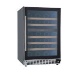 Quest Dual Zone Wine Fridge JCF-168S 56 Bottles with Touch LED Control & Wooden Shelves