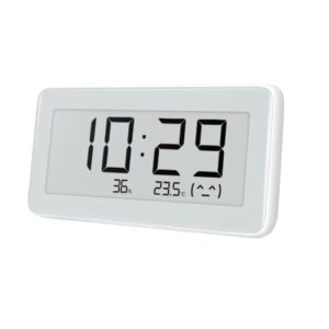 Xiaomi Temperature & Humidity Monitor Clock | E-Ink Display | Smart Connectivity | Indoor Climate Monitor | Model 35911
