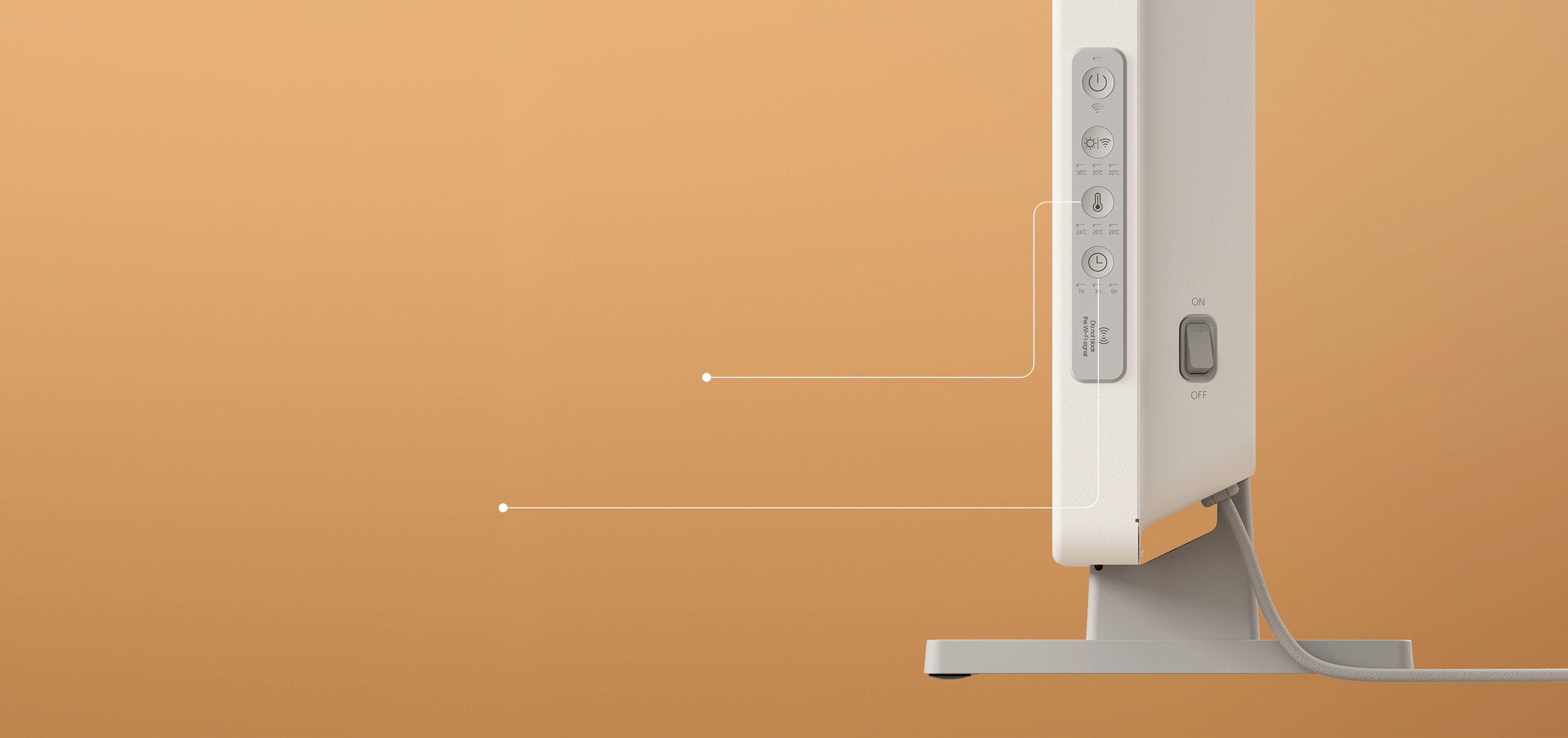Xiaomi Space Heater S 2200W | Convection Room Heater | Digital Thermostat | Safety Protection | IPX4 Splash-Proof | Model 27574 - Image 8