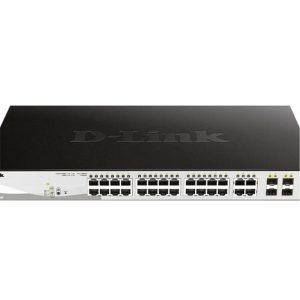 D-Link DGS-1210-28P Smart Managed Gigabit PoE Switch with 24 PoE Ports & 4 Combo SFP Ports