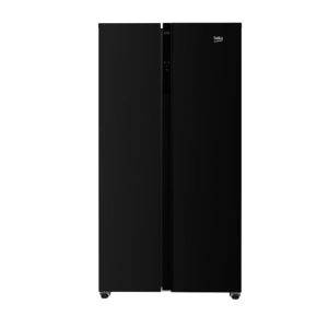 BMO390 UK Side By Side Refrigerator – No-Frost, LED Illumination + FREE Microwave