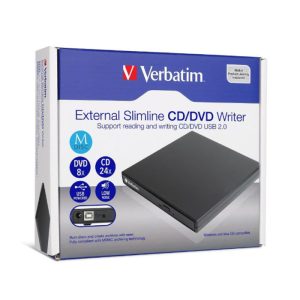 Verbatim External DVD RW USB 2.0 Drive – Portable DVD Writer & Reader