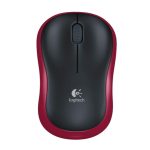 Logitech M185 Wireless Mouse – Red | 2.4GHz Wireless
