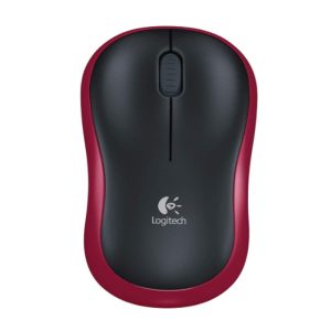 Logitech M185 Wireless Mouse – Red | 2.4GHz Wireless
