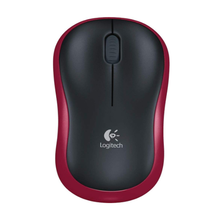 Logitech M185 Wireless Mouse – Red | 2.4GHz Wireless