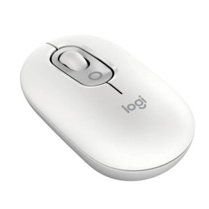 Logitech POP Mouse with Emoji – Off-White | Bluetooth Wireless