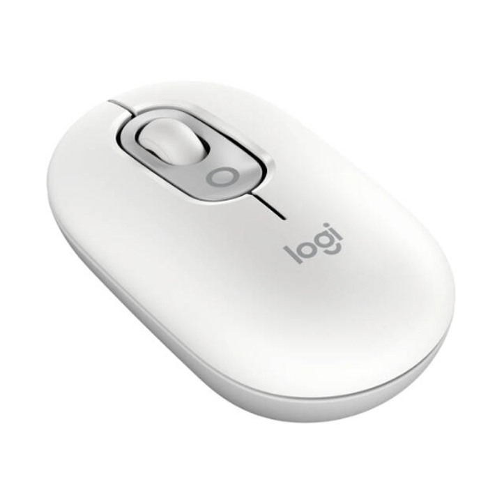Logitech POP Mouse with Emoji – Off-White | Bluetooth Wireless