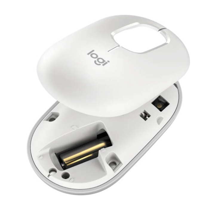 Logitech POP Mouse with Emoji – Off-White | Bluetooth Wireless - Image 5