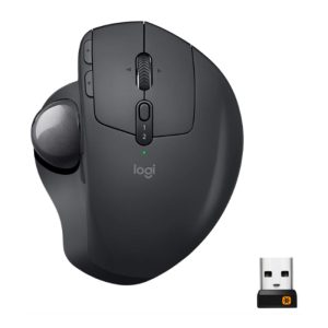 Logitech MX ERGO Advanced Wireless Trackball – Graphite | Ergonomic Trackball | Multi-Device | 2 Years Warranty