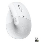 Logitech Lift Vertical Ergonomic Bluetooth Mouse - Off-White