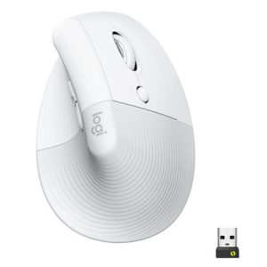 Logitech Lift Vertical Ergonomic Bluetooth Mouse - Off-White