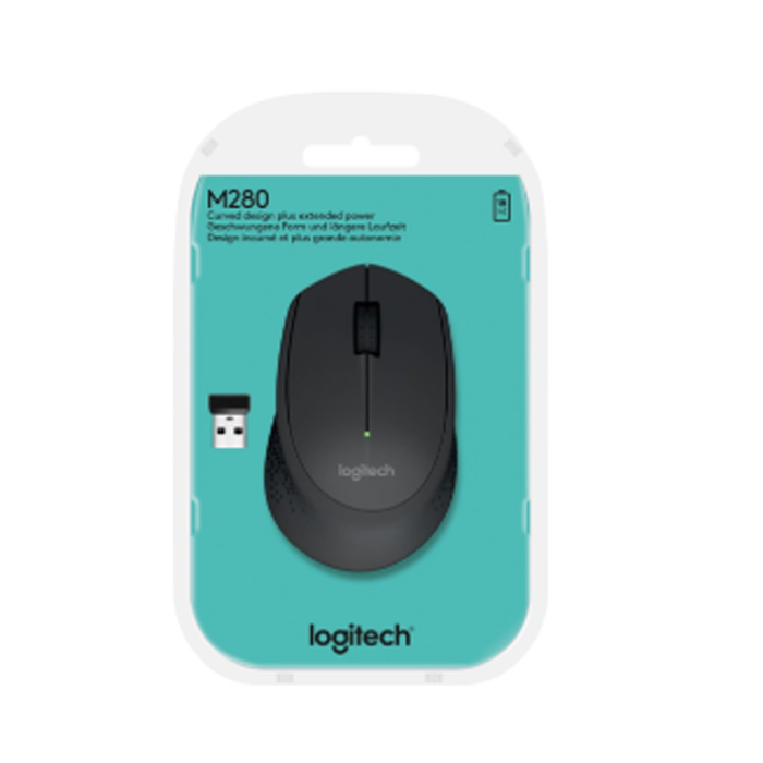 Logitech M280 Wireless Mouse – Black | 2.4GHz Wireless - Image 2
