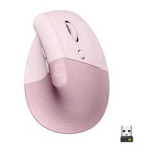 Logitech Lift Vertical Ergonomic Bluetooth Mouse – Rose | Ergonomic Design | Bluetooth Wireless | 2 Years Warranty