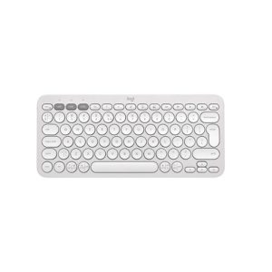 Logitech K380S Multi-Device Bluetooth Keyboard – Tonal White – US INT'L