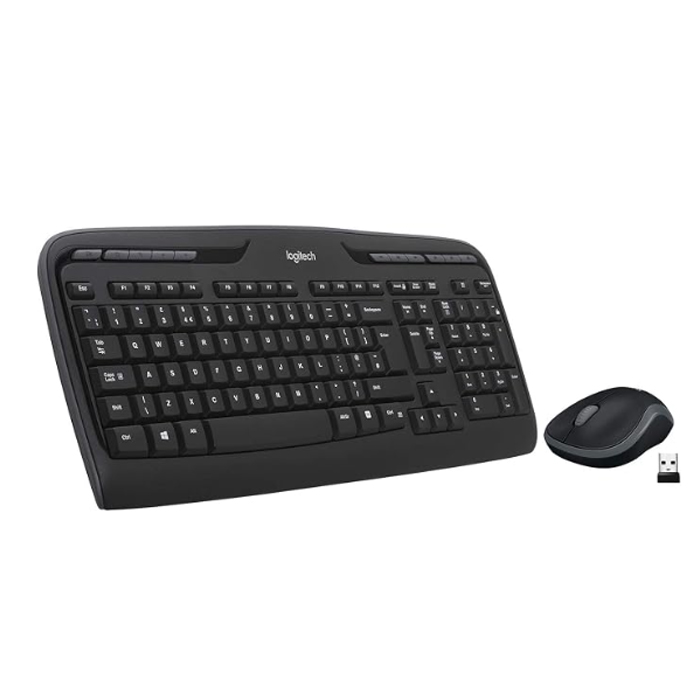 Logitech MK330 Wireless Keyboard and Mouse Combo – Black | US INT'L | 2 Years Warranty